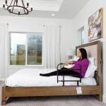 Bettseitengitter am Rahmenbett