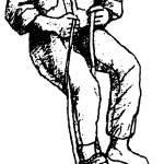 ...Fuß einfädeln...